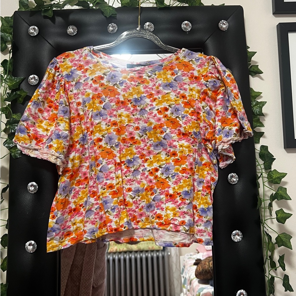 Forever 21 Colorful Floral Blouse